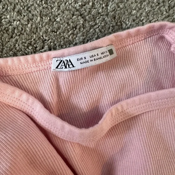 Pink Ribbed T-Shirt - Picture 2 of 2